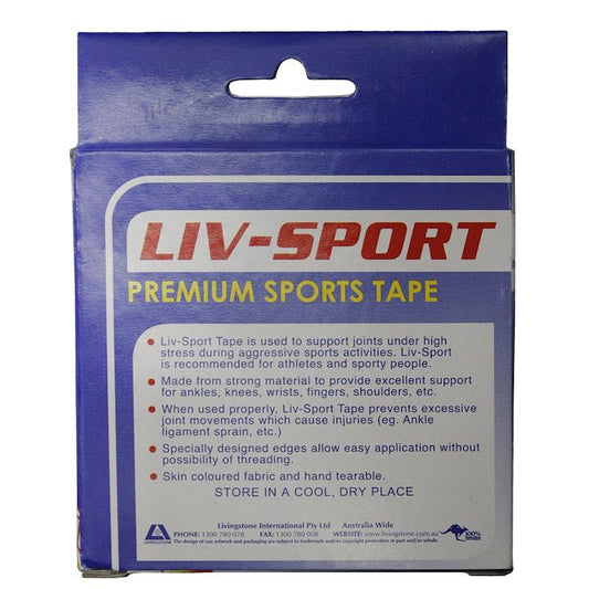 Livingstone Liv-Sport Premium Rigid Strapping Sports Tape 38mm x 13.7m - 1 Pack-Auzzi Store
