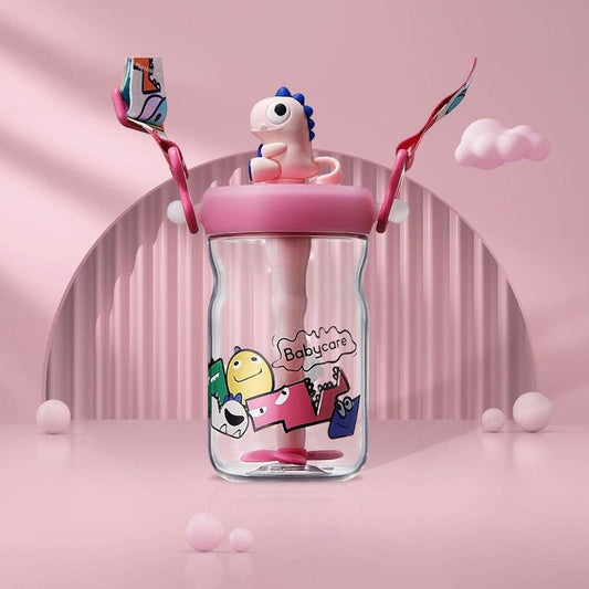 Bc Babycare T-REX TOBY Water Straw Cup - Pink