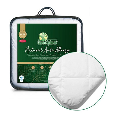 Tontine GreenSphere Natural Anti-Allergy Mattress Topper - King Bed 1pc