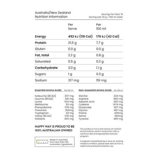 Happy Way Banana Bonanza Vegan Protein Powder - 500g