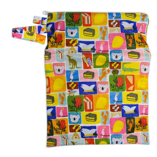 Tyoub x Suki McMaster Big Wet Bag – Aussie Icons - One Size-Auzzi Store