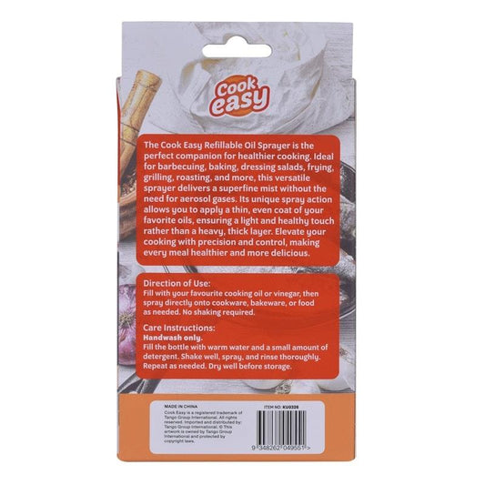 Cook Easy 200ml Refillable Oil Spray Bottles - 2 Pack
