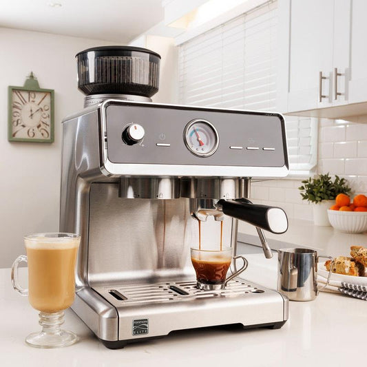 Kenmore Elite Auto-Tamping Espresso Machine with Grinder - Semi-Automatic Coffee Maker-Auzzi Store
