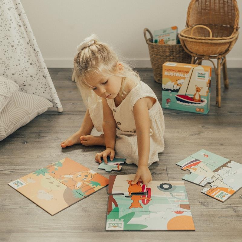 Mizzie The Kangaroo Little Aussie Lovers Puzzles Gift Set