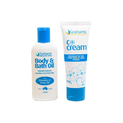 Grahams Natural Mild Eczema Trial Pack Bundle - Soothing Relief for Sensitive Skin