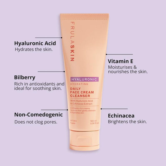 Frula Hyaluronic Cream Cleanser 100ml - Hydrating Daily Cleanser