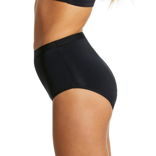 Love Luna Period Swim Full Brief Black Size 20-22