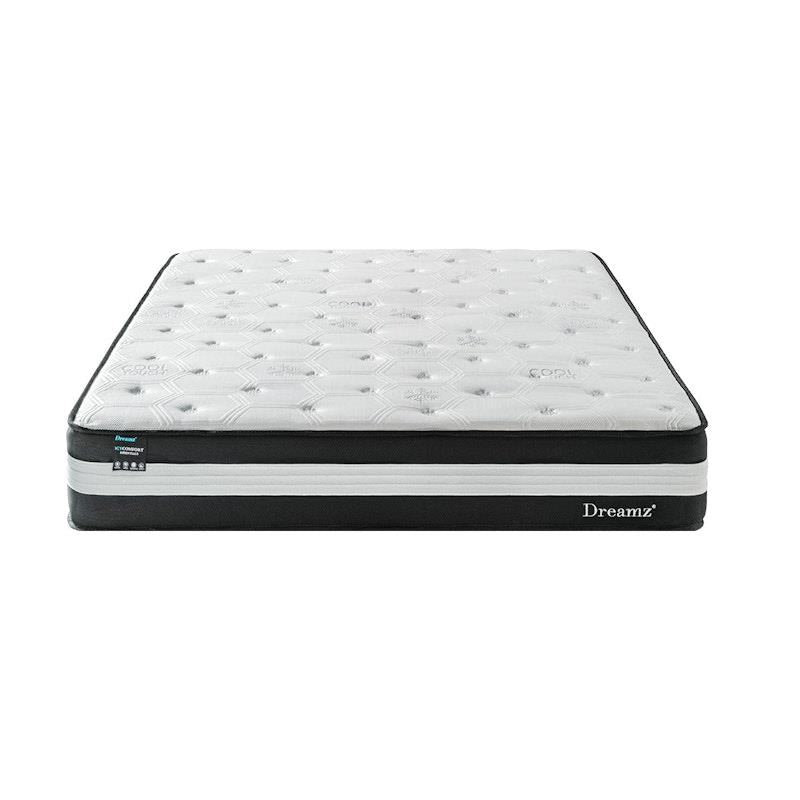 DreamZ Cooling Pocket Spring Mattress - Euro Top Foam 25cm Single