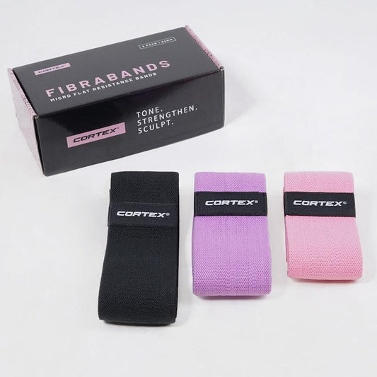 CORTEX FibraBands 3 Pack - Premium Resistance Bands for Versatile Workouts