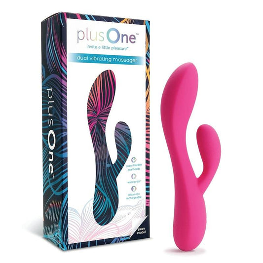 plusOne Dual Vibrating Massager - 1 Unit