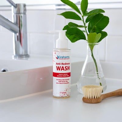 Grahams Natural Anti Redness Wash - 125ml Gentle Cleanser