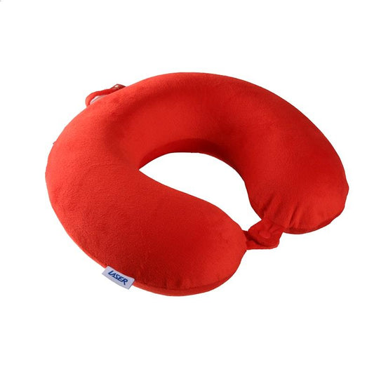 Laser Memory Foam Neck Pillow Red - Auzzistore