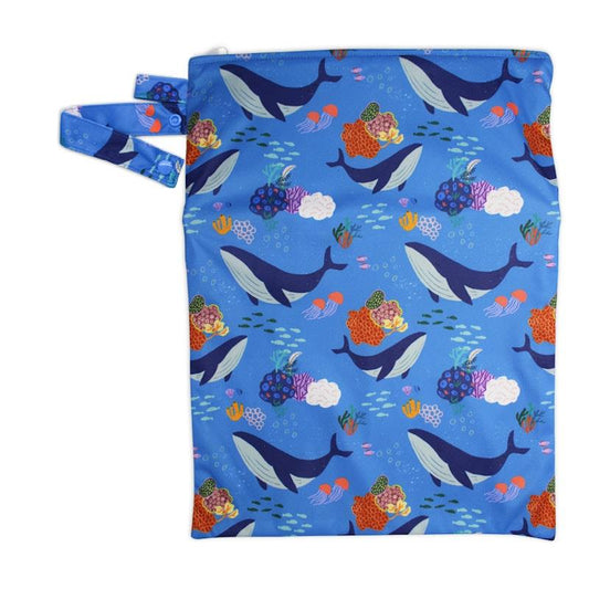 Tyoub x Suki McMaster Big Wet Bag - Whales (One Size)-Auzzi Store