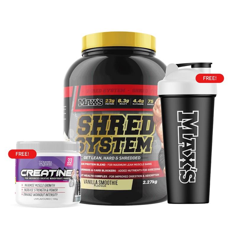 MAX'S Shred System 2.27kg - Vanilla Smoothie Flavor
