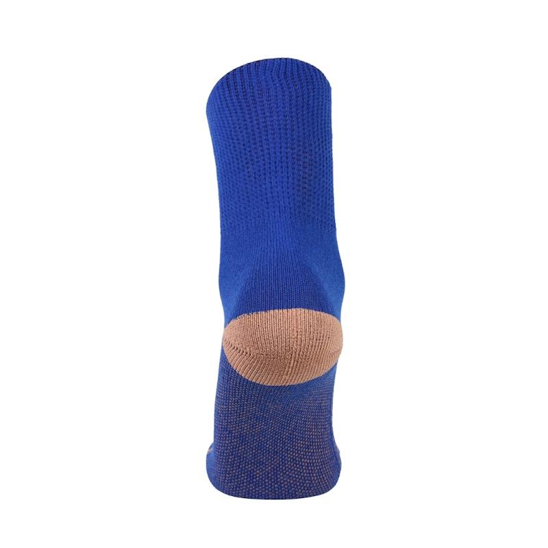 Glucology Copper-Based Loose Top Classic Socks - 2 Pairs Blue Large