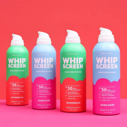 Barefoot Labs WhipScreen SPF50 Sunscreen Mousse Bundle 4x160g