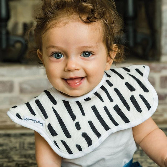 Tiny Twinkle Roundabout Bib Set of 2 - Black & White