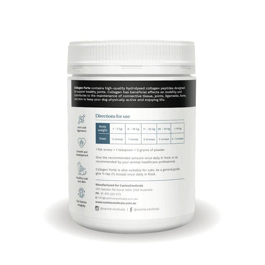 CanineCeuticals Collagen Forte 300g - Premium Joint & Mobility Support