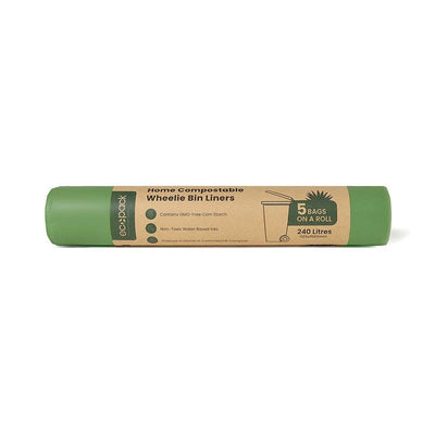 Ecopack 240L Compostable Wheelie Bin Bags - Bundle of 3 Rolls/15 Bags