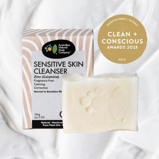 Australian Natural Soap Company Sensitive Skin Cleanser 100g - 3 Pack