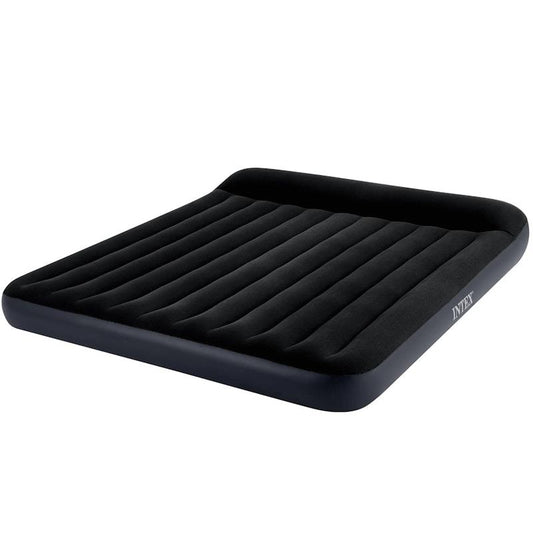 Intex Dura-Beam Classic Inflatable Airbed Mattress w/ Pillow Rest Black King - Comfort On-the-Go-Auzzi Store