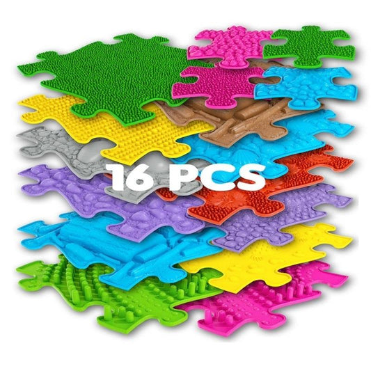Muffik Large 1 Sensory Playmat Set 16pcs – view 2 - Auzzistore