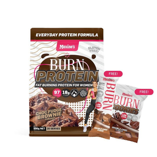 Maxine's Burn Protein Starter 500g - Choc Fudge Brownie Bundle