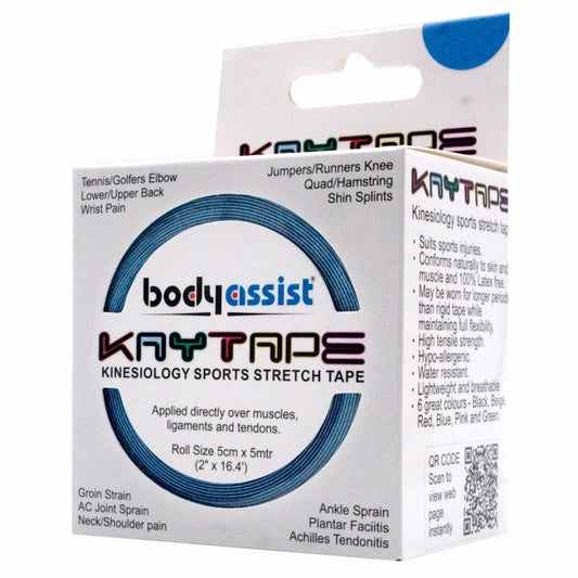 BodyAssist Kaytape Sports-Stretch Tape x 2 Rolls - Blue
