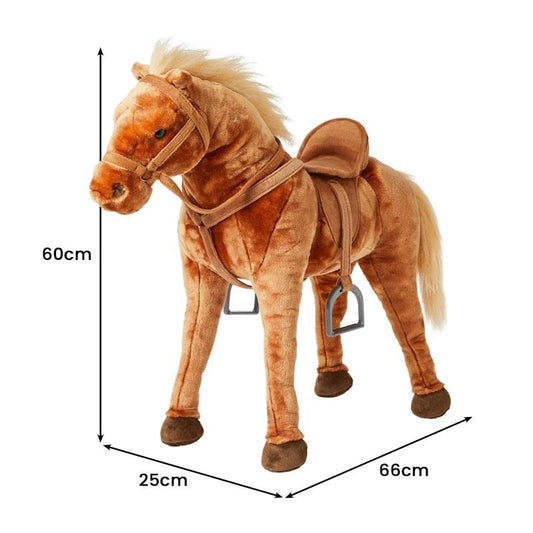 Jiggle & Giggle Large Standing Soft Plush Toy Horse - 1 Piece - Auzzistore