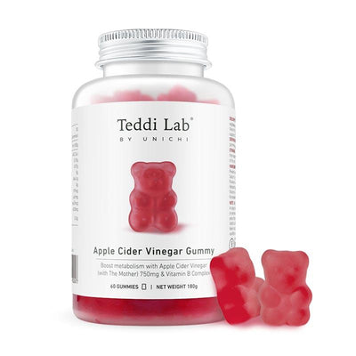 Unichi Apple Cider Vinegar Gummy 60 gummies x3 Pack - Delicious Health Support