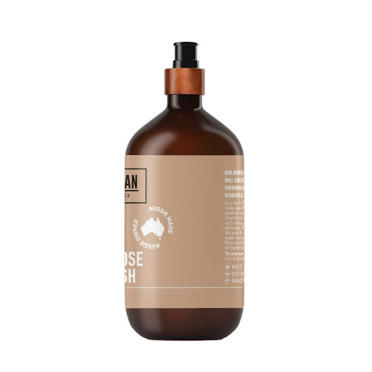 Woodsman Burnt Rose Body Wash 1 Litre - Luxurious Shower Experience - Auzzistore
