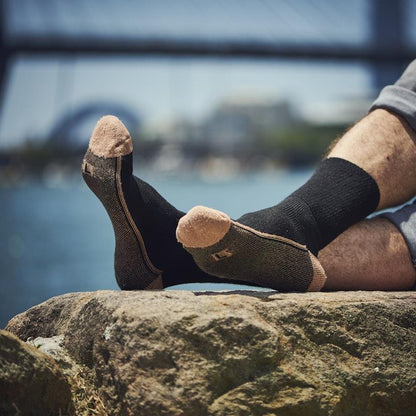 Glucology Copper-Based Loose Top Classic Socks - 2 Pairs Black Medium