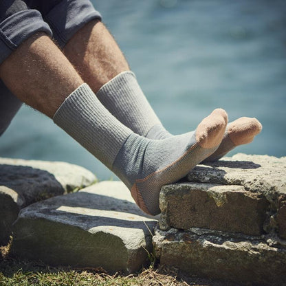 Glucology Copper-Based Loose Top Classic Socks - 2 Pairs Grey Small