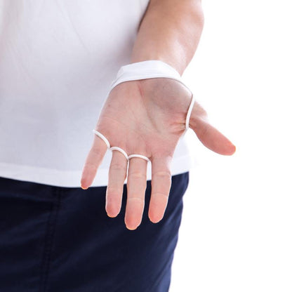 SParms UPF50+ Sun Protection Gloves (Palmless) - White Small