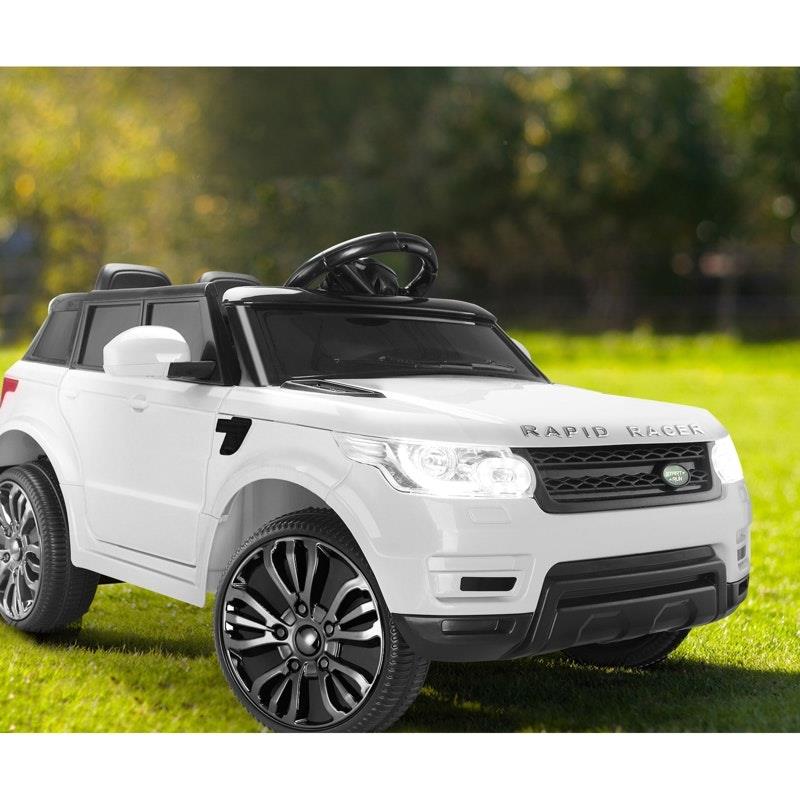 Mazam Kids Ride On Car - 12V Electric Remote Control Vehicle - White