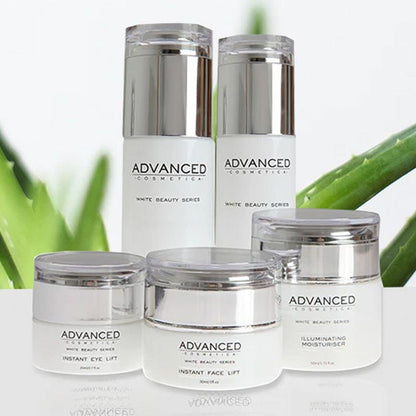 Advanced Cosmetica White Beauty Series Natural Illuminating & Anti-Aging 5 Product Gift Set