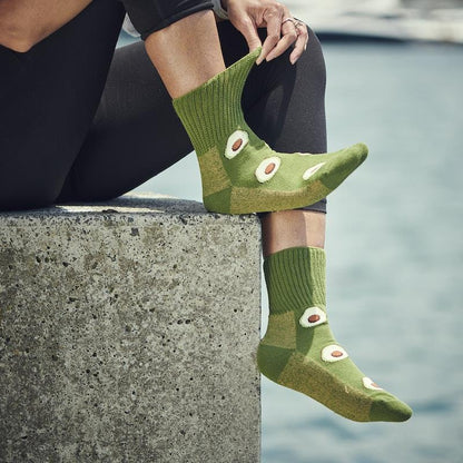 Glucology Copper-Based Socks | 2 Pairs Small - Avocado