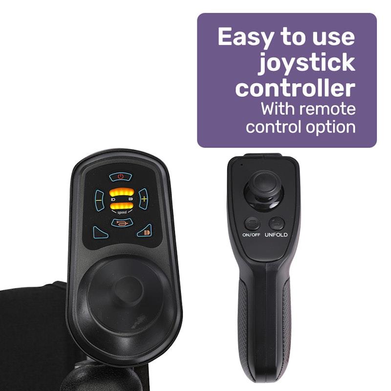 Equipmed Power Electric Wheelchair - Extra Lightweight Long Range Silver