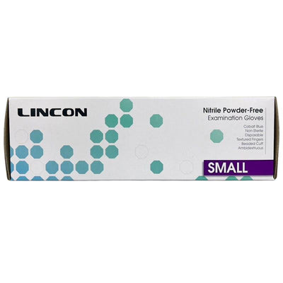 Lincon Nitrile Examination Gloves - ASTM Powder Free - Small - 200 Pieces/Box