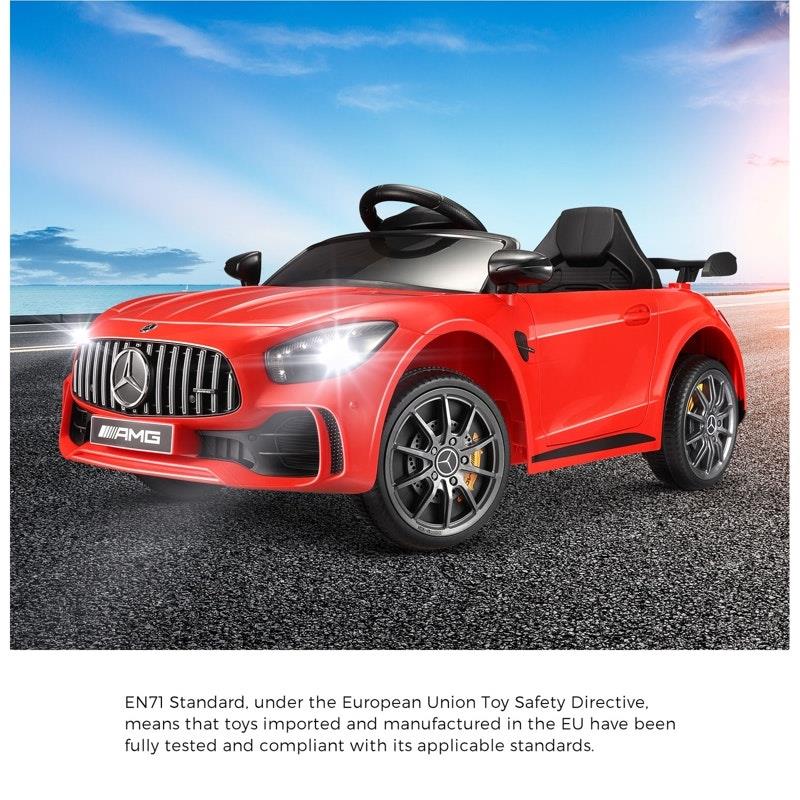 Mercedes-Benz Kids Ride On Car AMG GTR - Licensed Electric Toy Gift (12V Red)-Auzzi Store