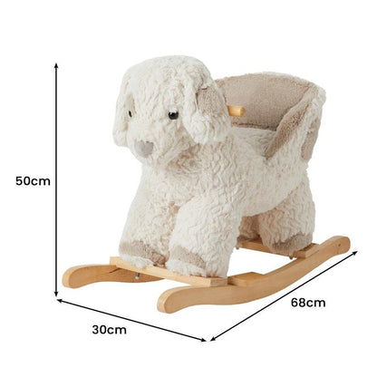 Jiggle & Giggle Soft Plush Toy Rocker Puppy - Adorable Playtime Companion