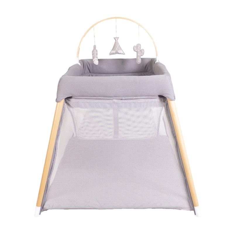 Bebecare Zuri Timber Travel Cot Natural - Safe & Stylish