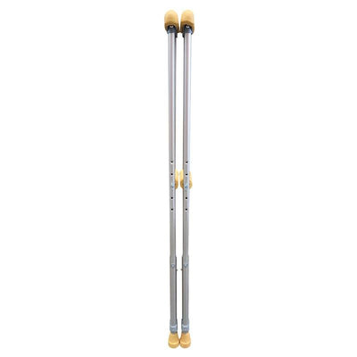 Livingstone Adjustable Aluminium Underarm Crutches - Medium (114-134cm), 1 Pair