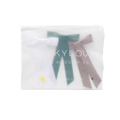 Lucky Lou Satin Classics Pack - Elegant Hair Accessories