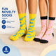 Sock Exchange 8 Pairs of Fashion Novelty Funny Socks - One Size 5-13 – view 3 - Auzzistore