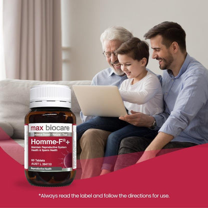 Max Biocare Homme-F+ 60 Tablets - Natural Male Health Support