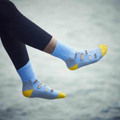 Glucology Copper-Infused Socks - 2 Pairs (Large) - Fun Patterns