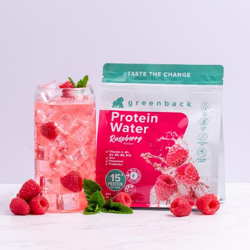 Greenback Raspberry Protein Water - 250g Hydrating Nutritional Powder (2 Pack)-Auzzi Store