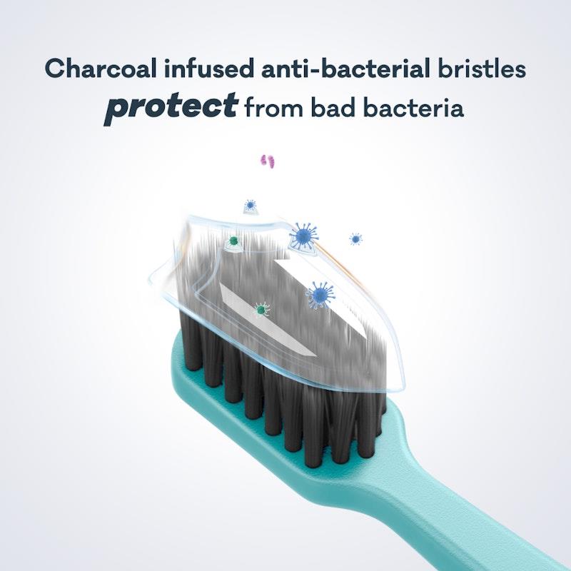 Grin 100% Recycled Toothbrush 4-Pack Summer Beach (Soft) Bundle