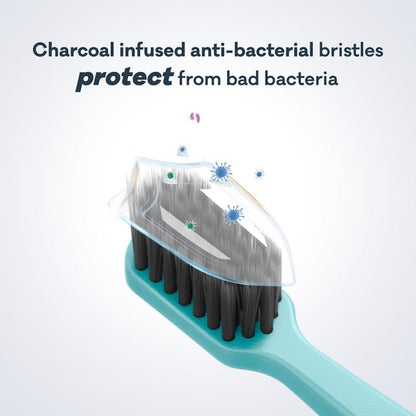 Grin 100% Recycled Toothbrush 4-Pack Summer Beach (Soft) Bundle